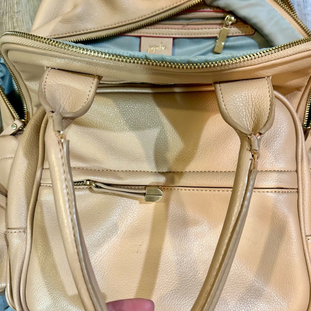 Jujube Million Pockets Backpack Vegan Leather Beige - Picture 14 of 15